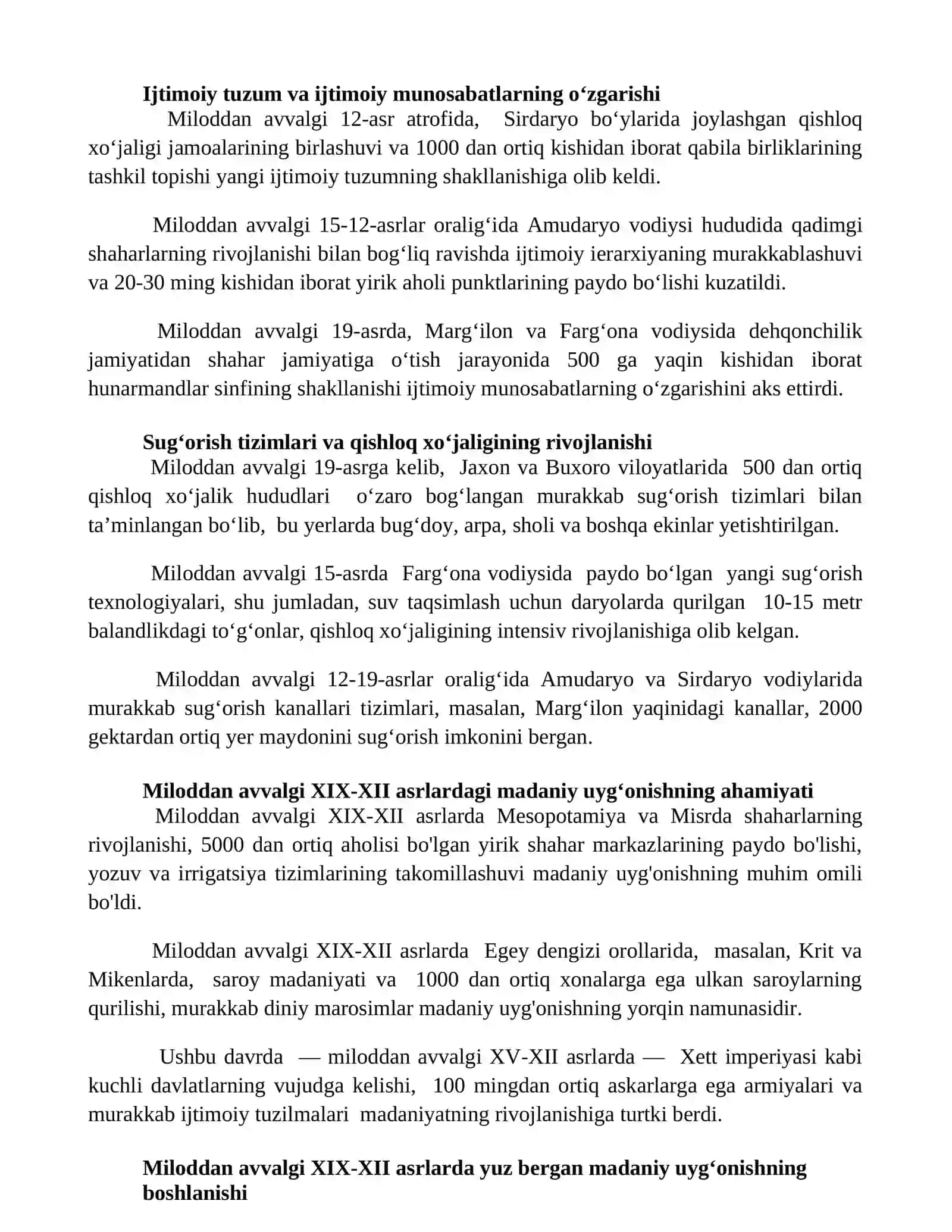 Hunarmandchilik va savdoning o'zishi 2