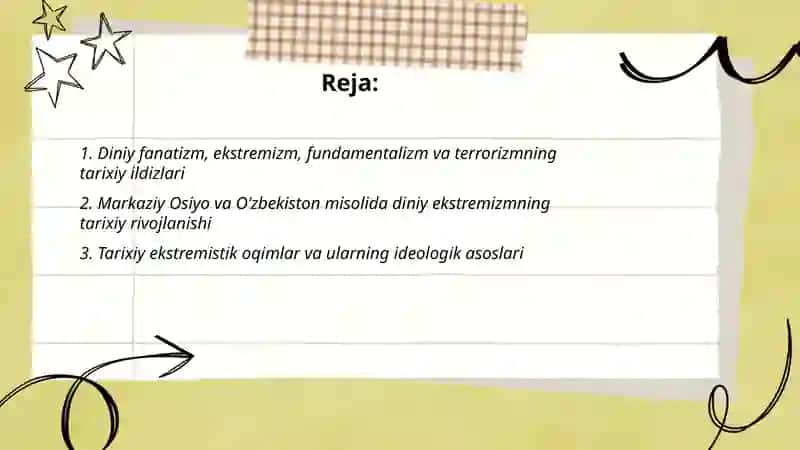 Diniy fanatizm, ekstremizm, fundamentalizm va terrorizmning tarixiy ildizlari 2