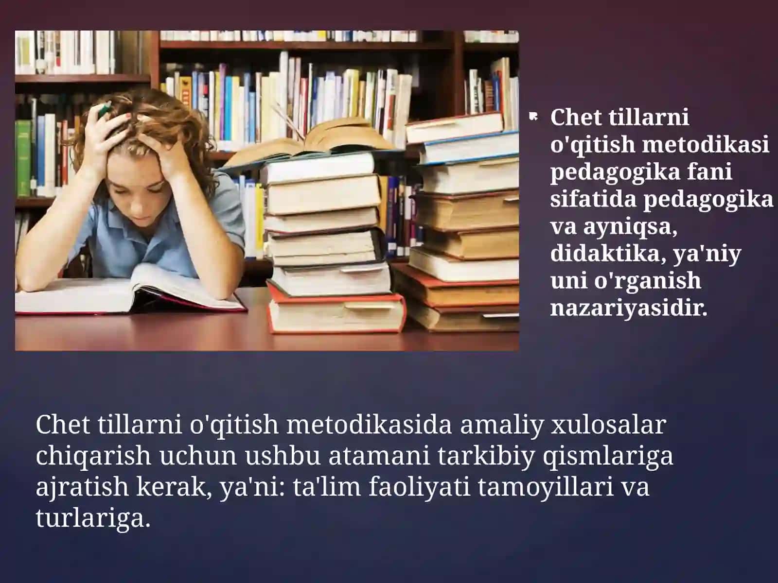 Chet tilini o'qitishning didaktik asoslari 2