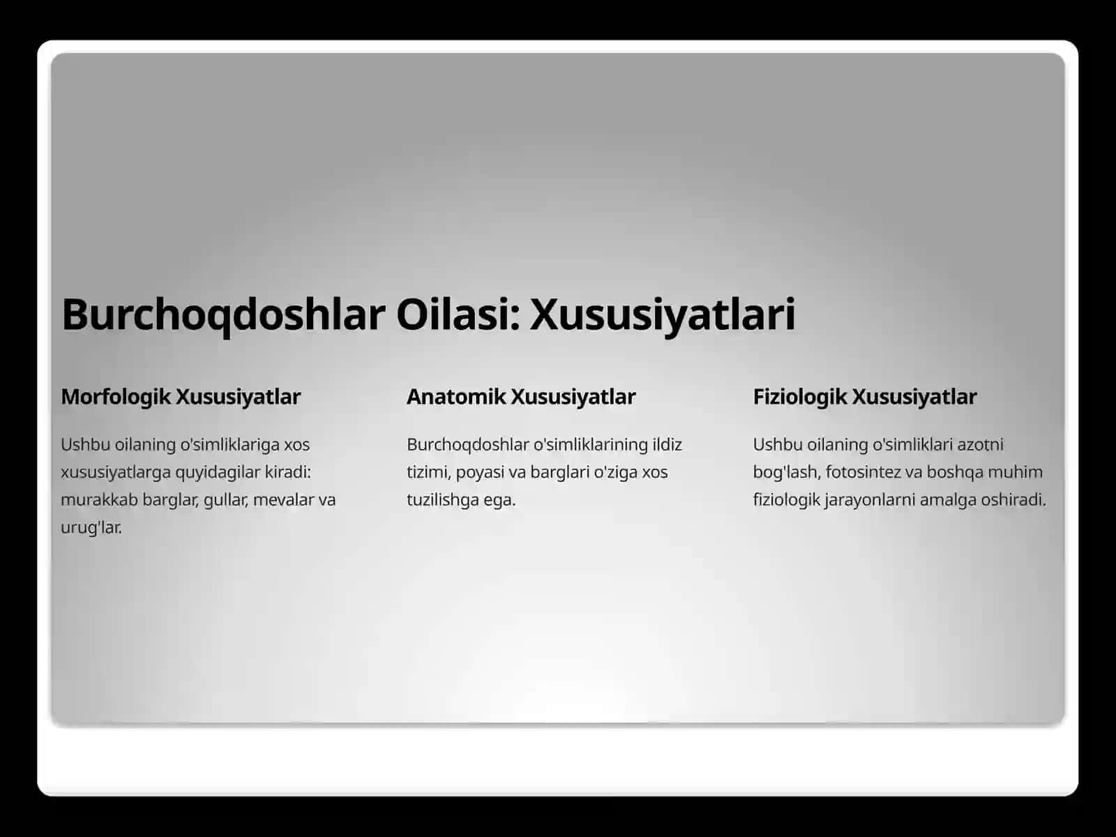 Burchoqdoshlar Oilasi: Biologiya, Ekologiya va Ahamiyati 2