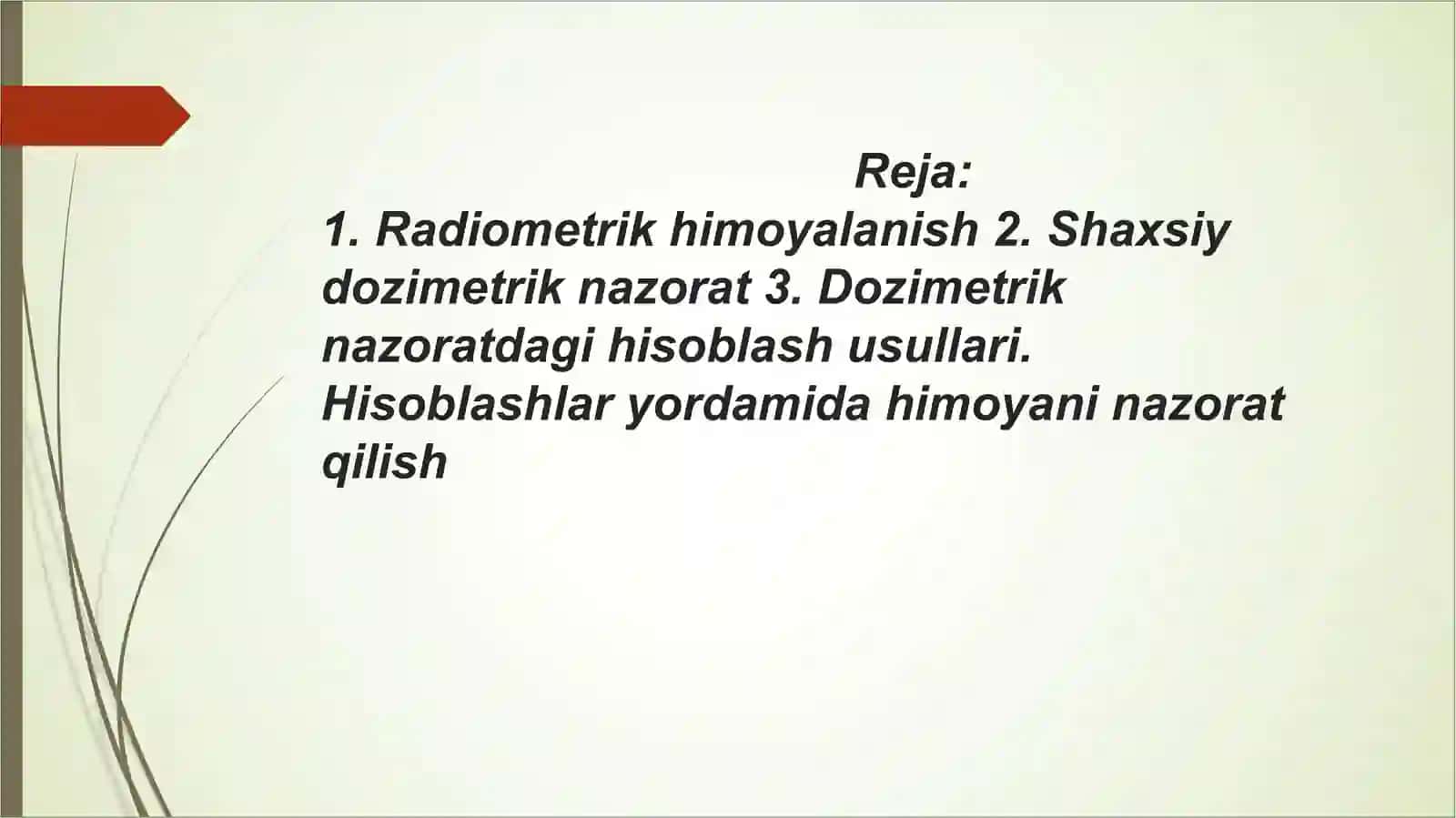 DPMlarda INMlardan foydalanilganda dozimetrik va radiometrik nazorat o‘tkazishning asoslari 2