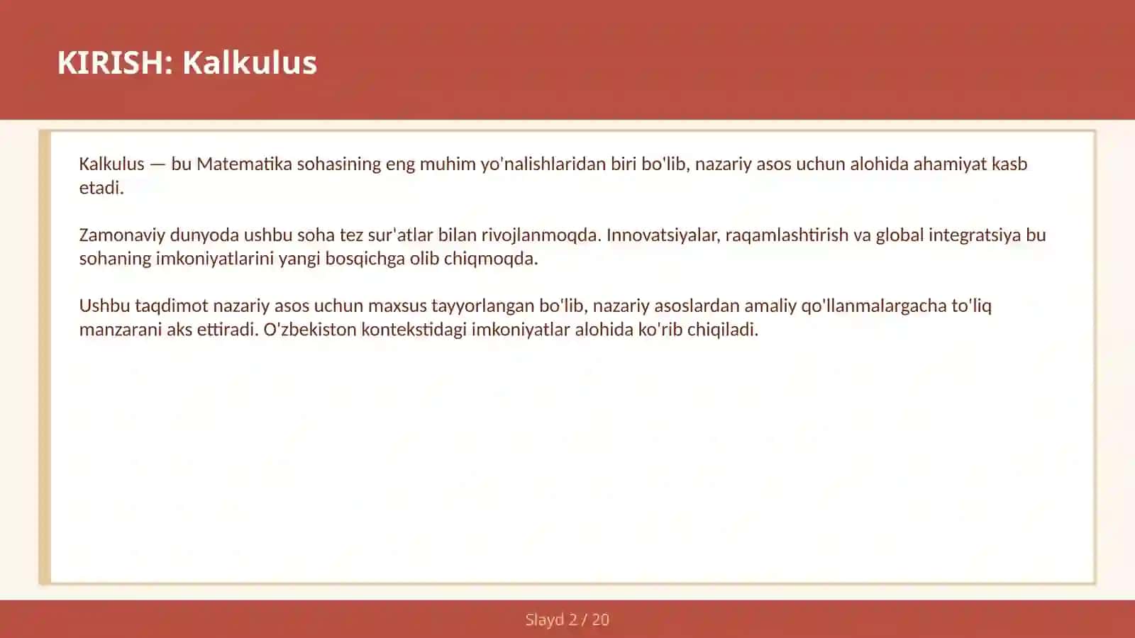 KALKULUS 2