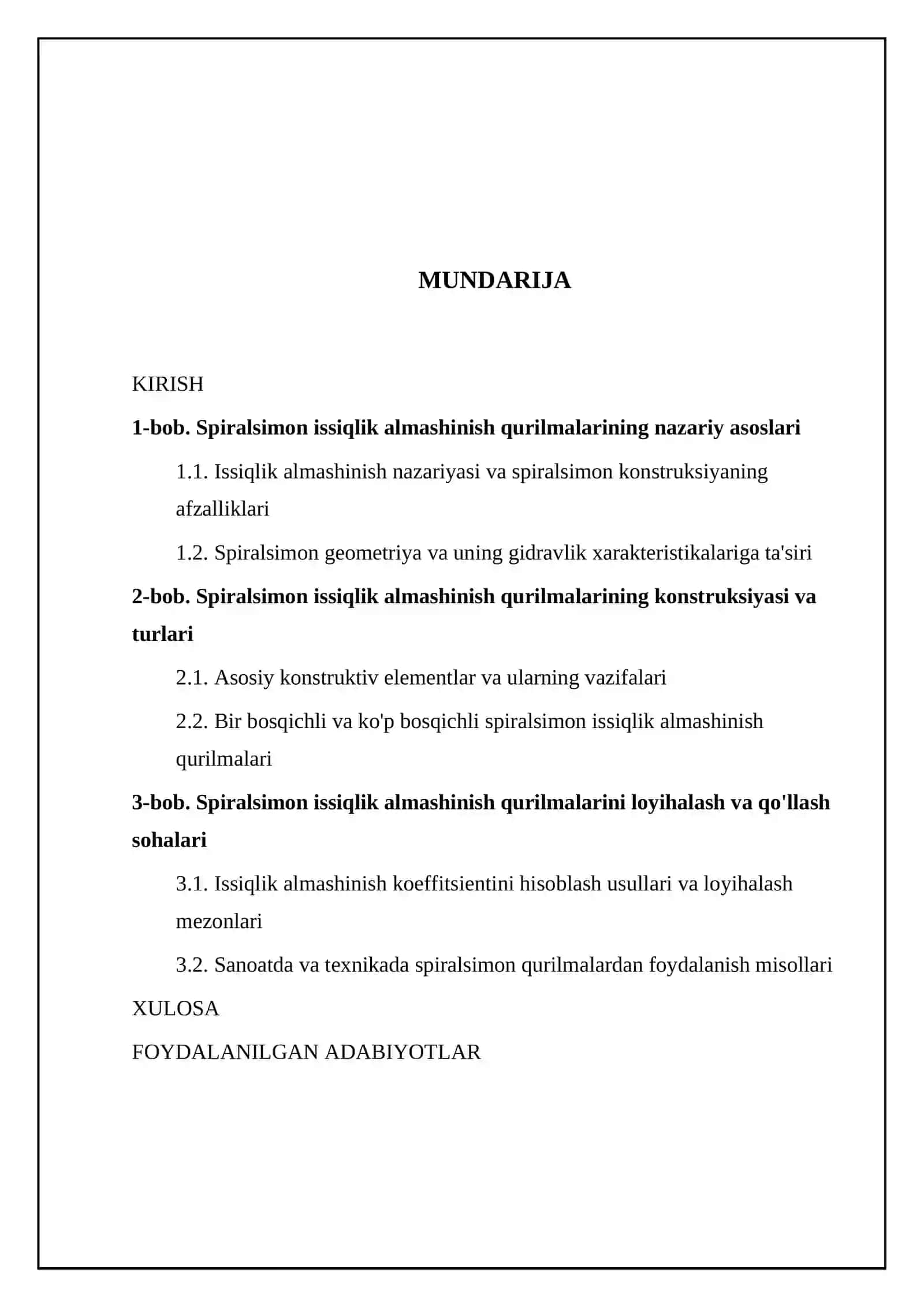 Spiralsimon issiqlik almashinish qurilmasi 2