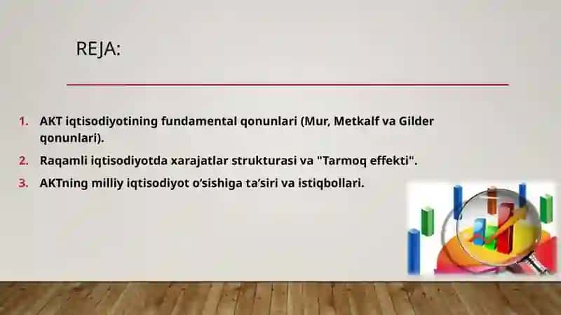 AKT (Axborot-Kommunikatsiya Texnologiyalari) rivojlanishining iqtisodiy qonuniyatlari 2