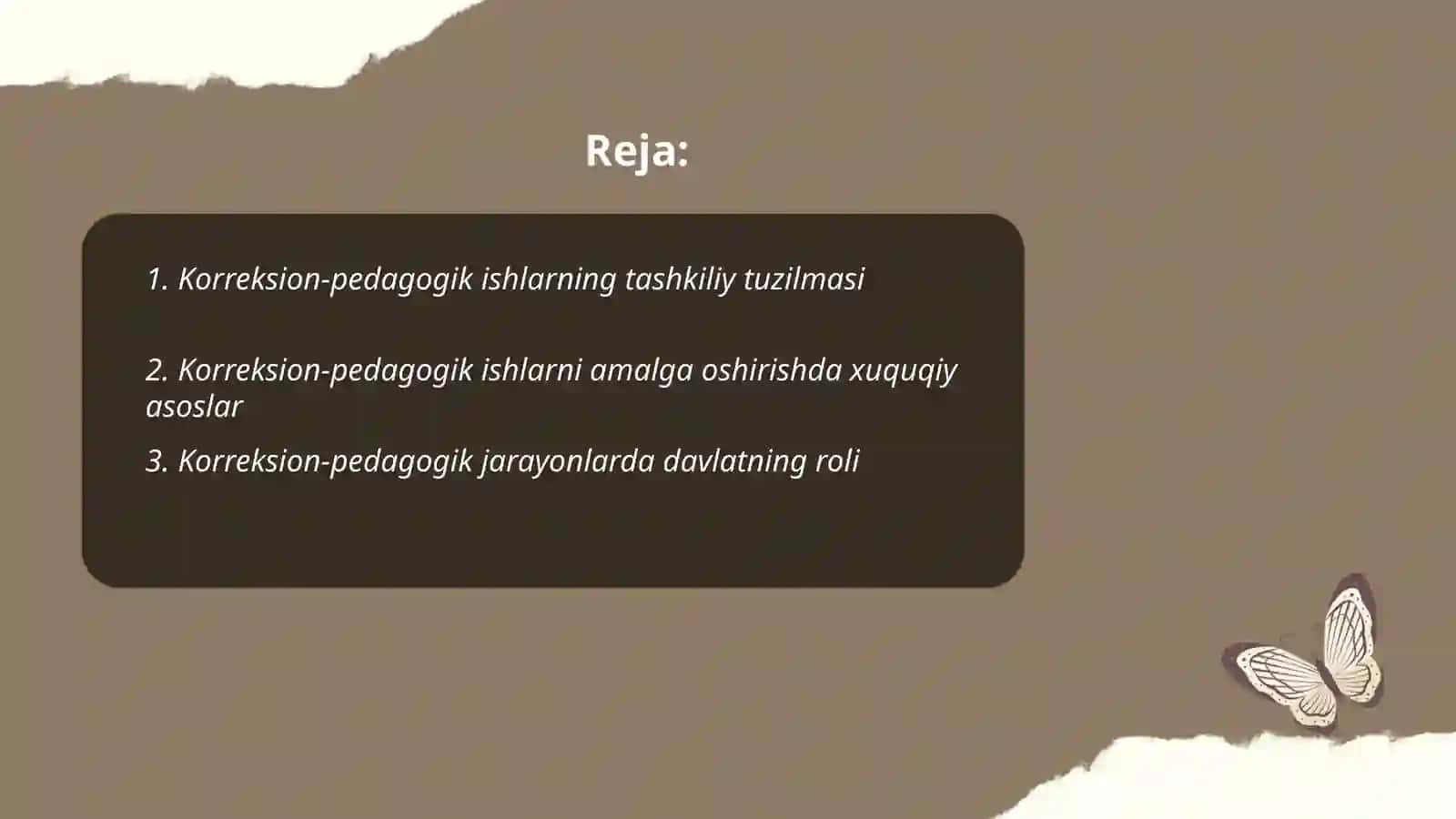Korreksion-pedagogik ishlarni tashkil etishning tashkiliy, xuquqiy, uslubiy va amaliy yordam koʻrsatish usullari 2