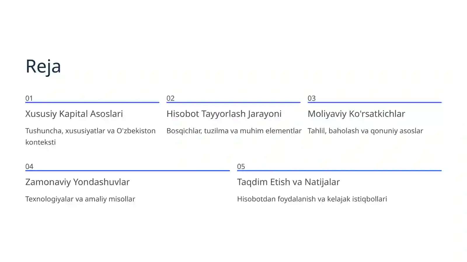 Xususiy kapital to‘g‘risidagi hisobotni tayyorlash jarayoni 2