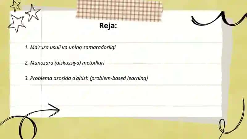 Ma'ruza usuli va uning samaradorligi 2
