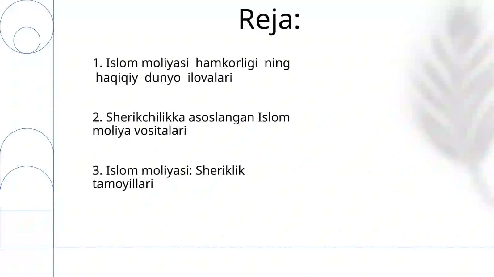 Islom moliyasida sherikchilik asosida qilinadigan faoliyat 2
