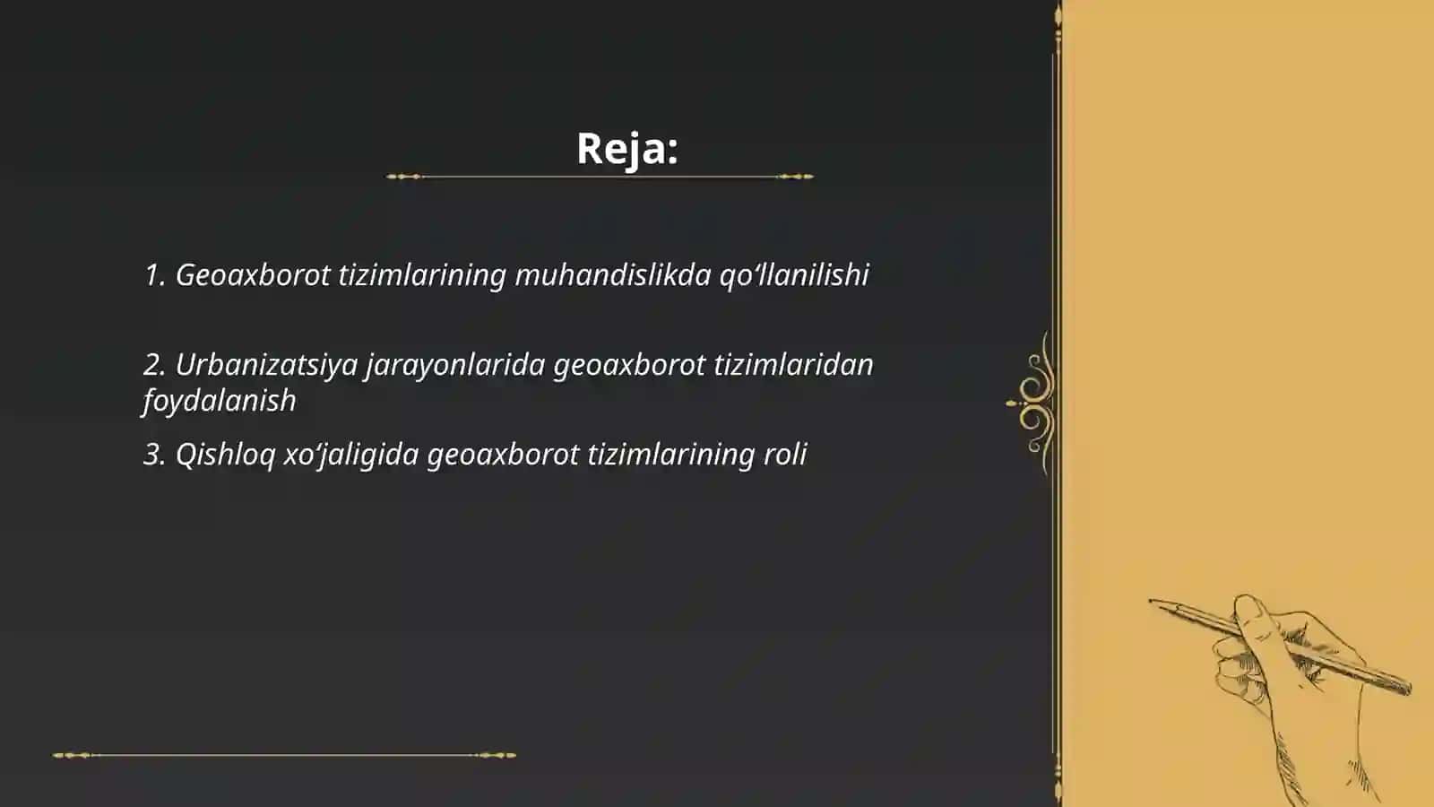 Geoaxborot tizimlarni qo‘llash muaommolari 2