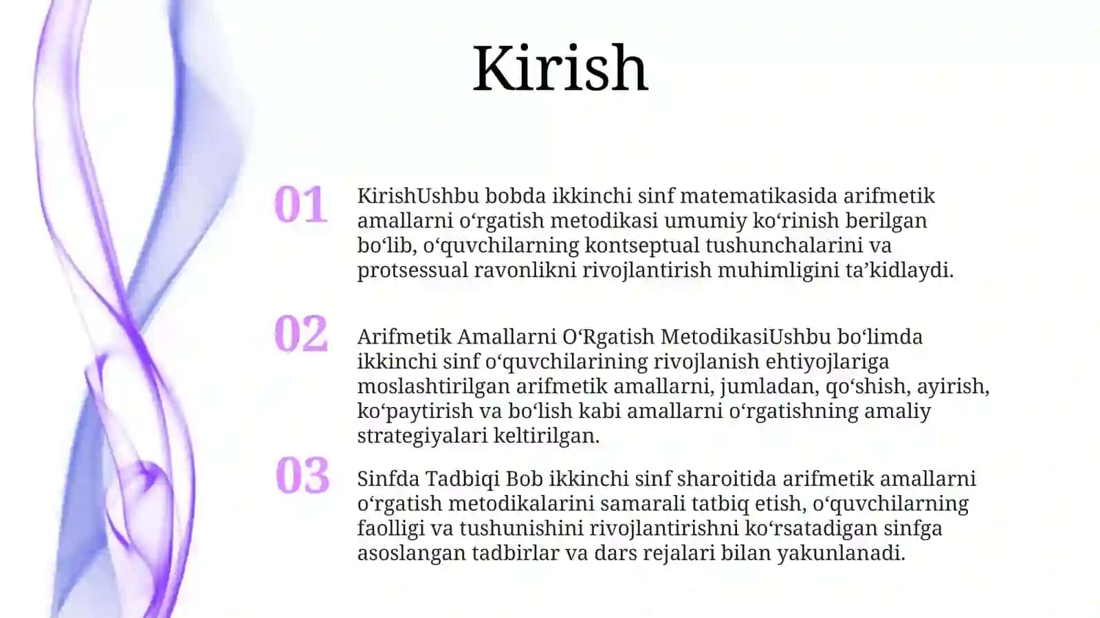 2-Sinfda Matematikadan Arifmetik Amallarni OʻRgatish Metodikasi 2
