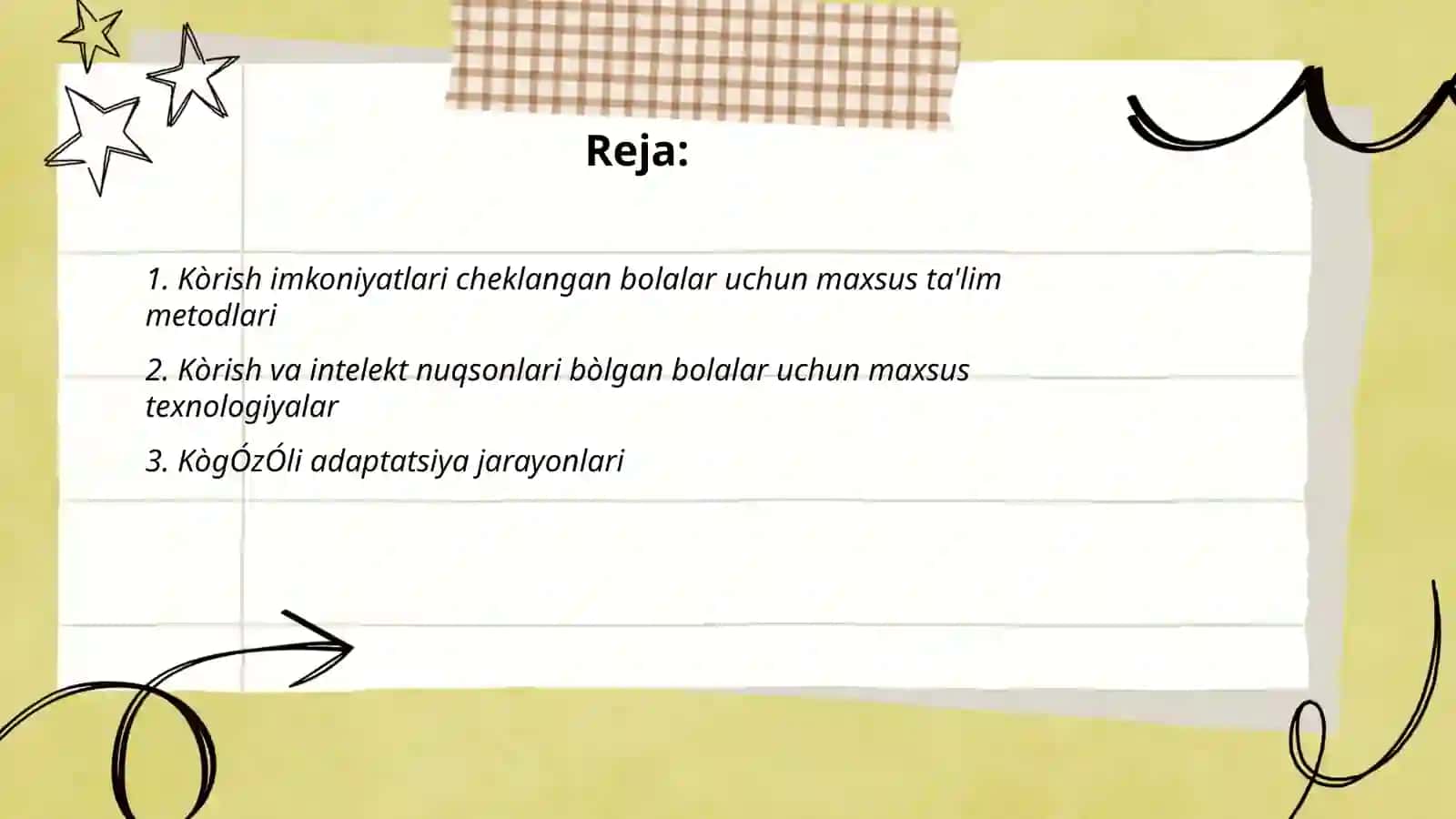 Kòrishi va intelektida nuqsoni bòlgan bolalar 2
