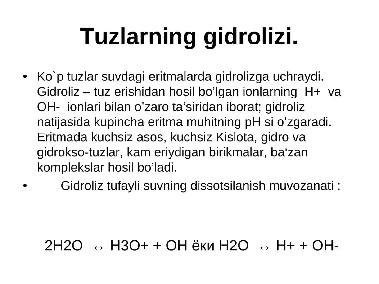 Uchinchi va to`rtinchi guruh kationlari analizining nazariy asoslari 2