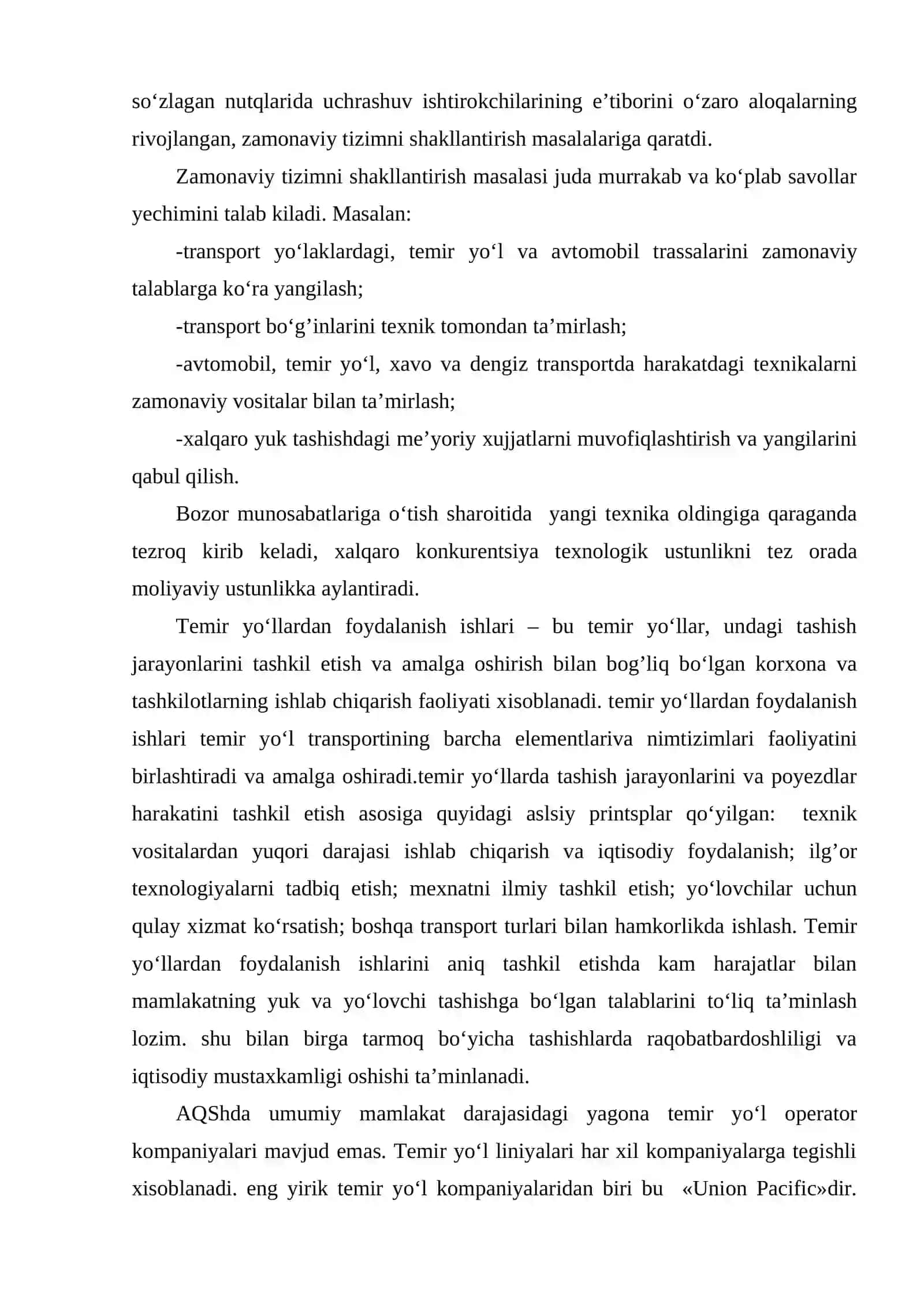 Xorijiy davlatlar temir yo‘llari tuzilmasi va vazifasi 2