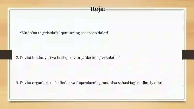 Mudofaa To'g'risidagi Qonun 2