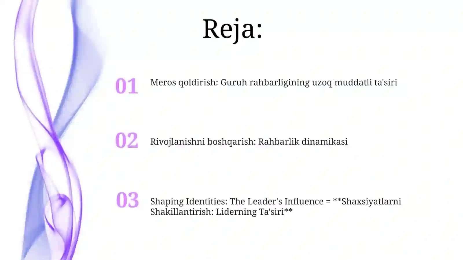 Shaxsiyatlarni Shakillantirish: Liderning Ta'siri 2