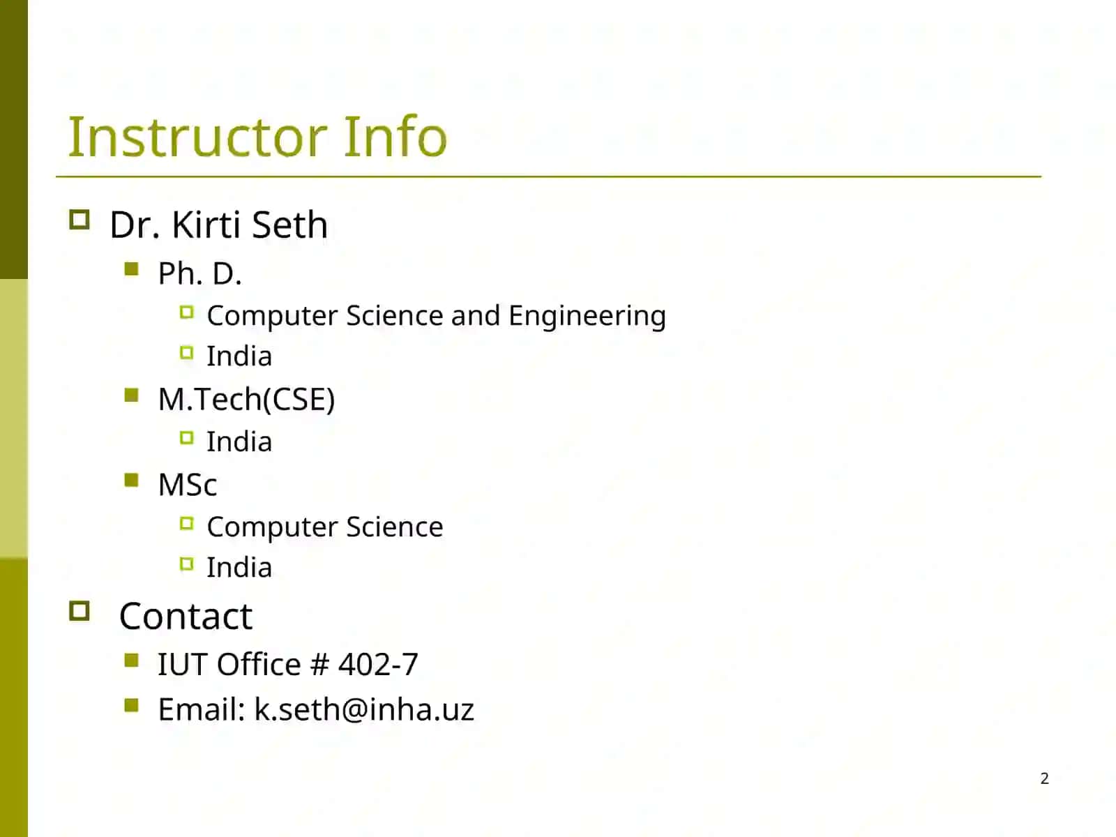 Lecture 1 2