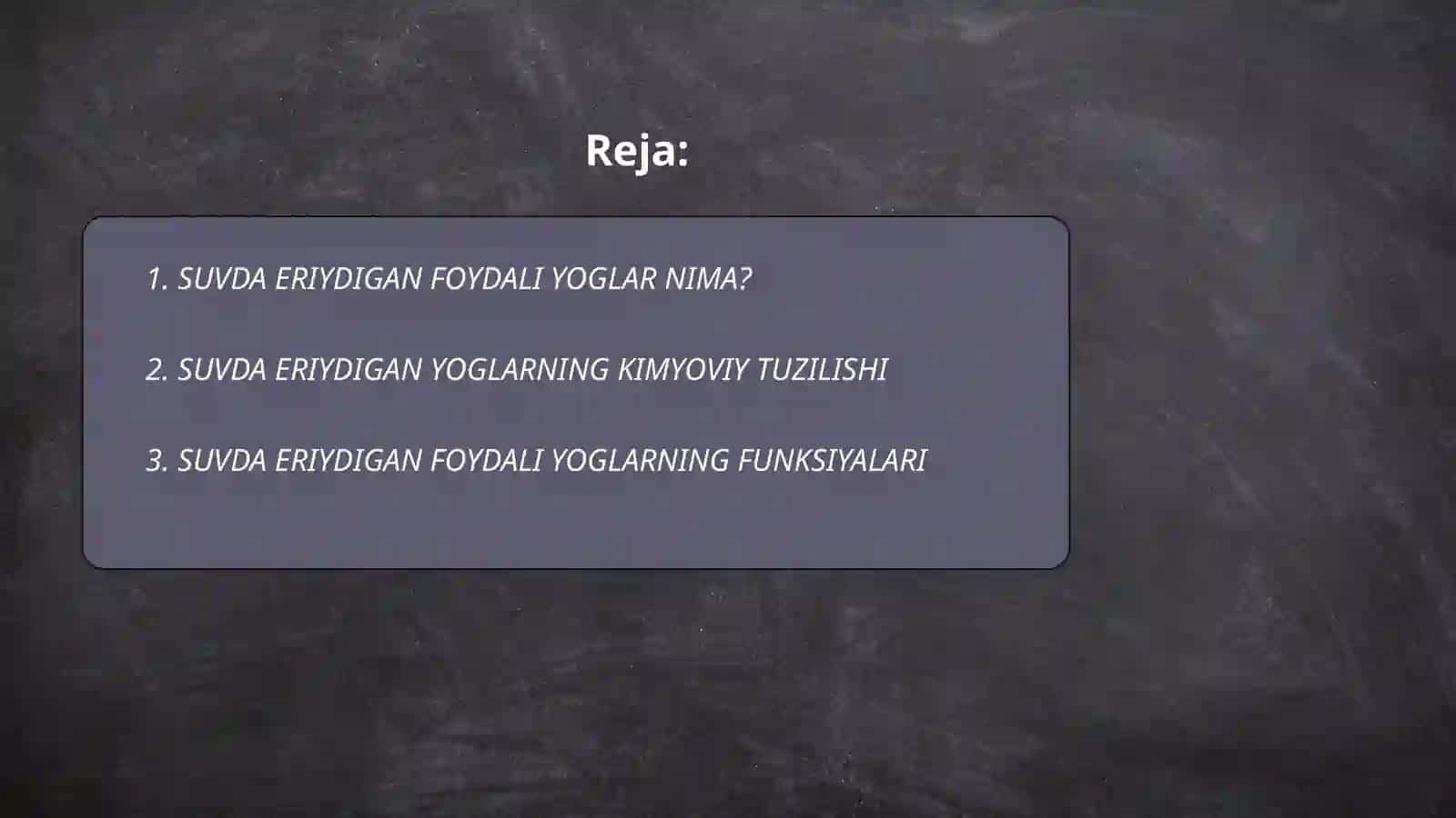 SUVDA ERIYDIGAN FOYDALI YOGLAR NIMA? 2