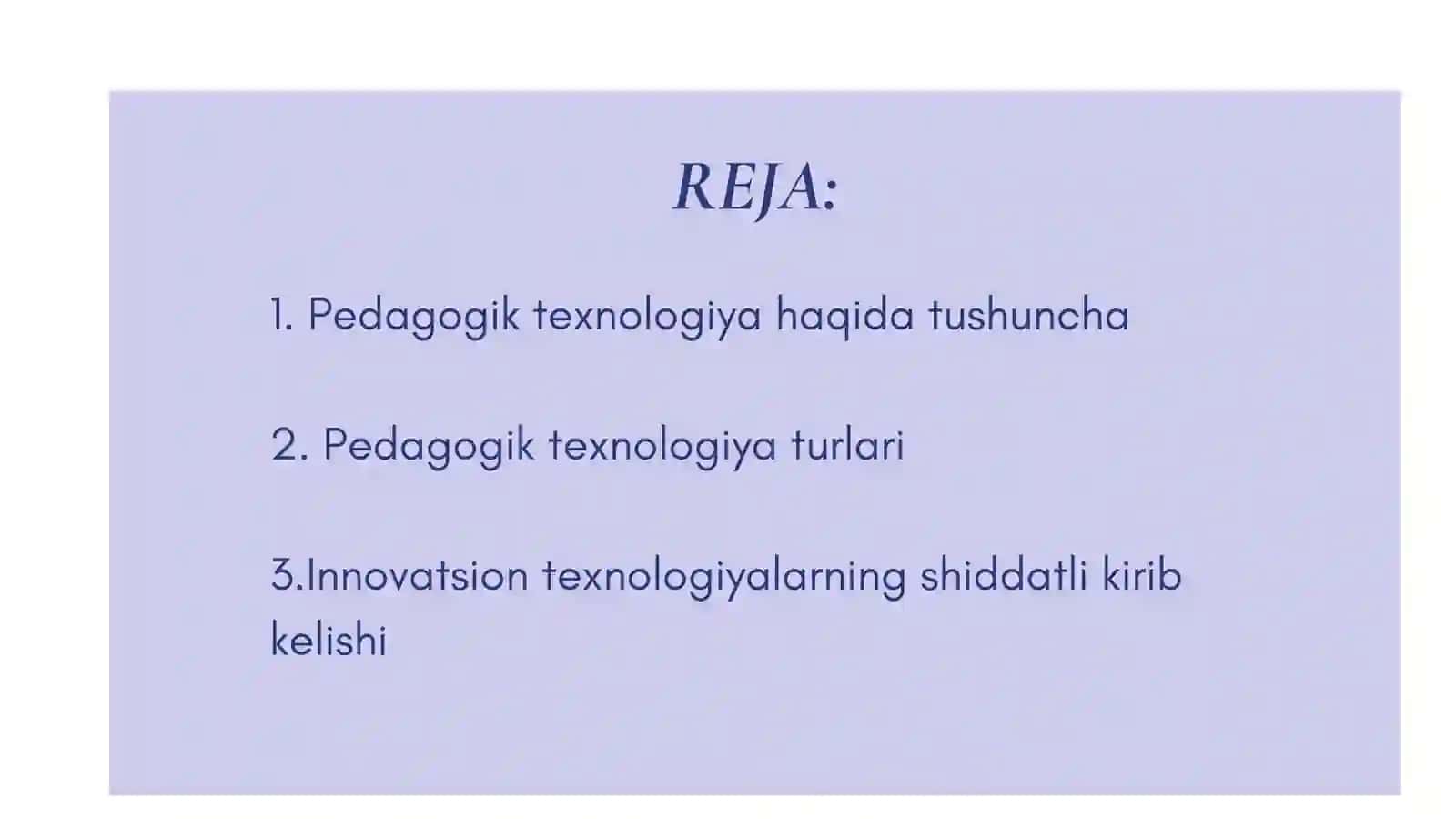 O’quvchilar bilish faoliyatini faollashtirish va jadallashtirish asosidagi pedagogik texnologiya 2