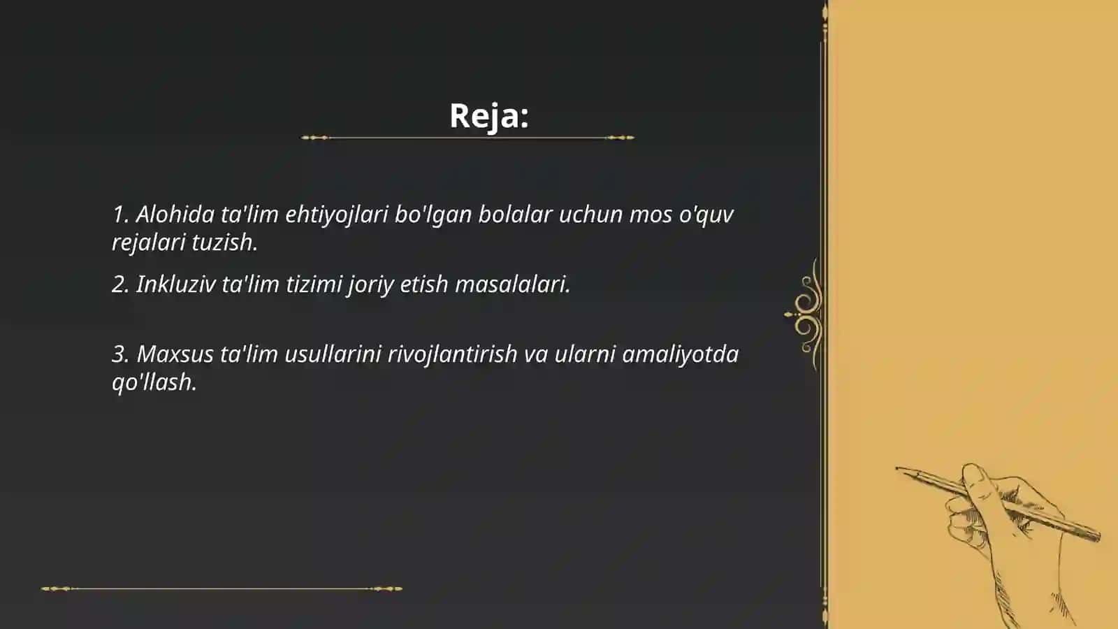 Alohida ta'lim ehtiyojlari bo'lgan bolalarni oʻqitish va tarbiyalash muammolari va ularning yechimi 2