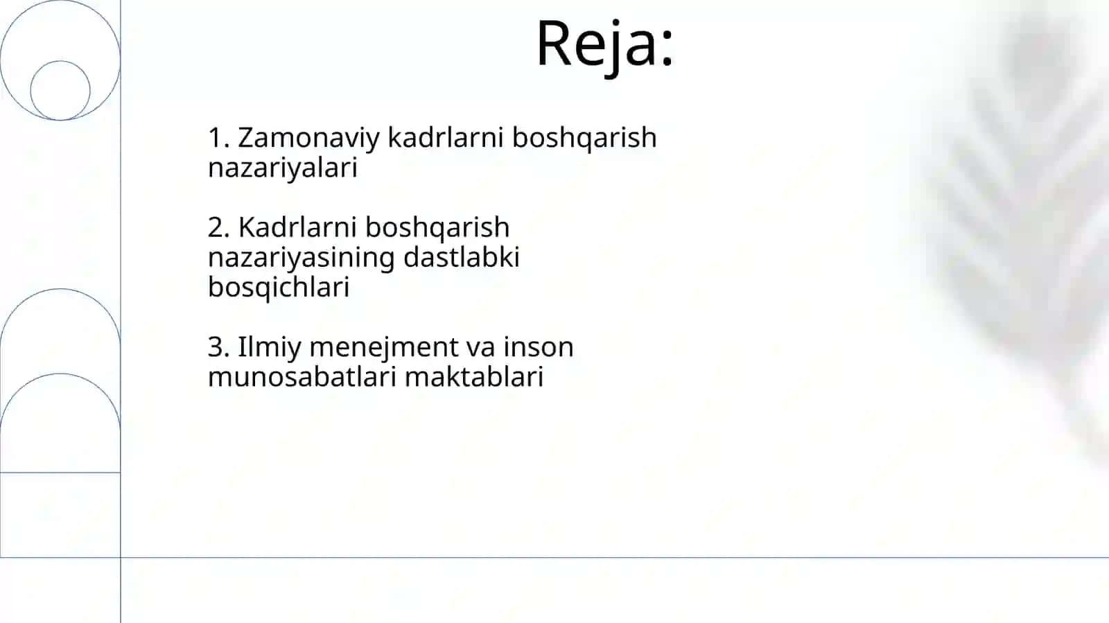 Xodimlarni boshqarish nazariyasi evolutsiyasi 2
