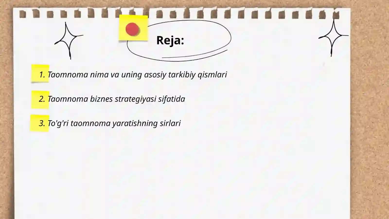 Taomnoma va uning ahamiyati 2