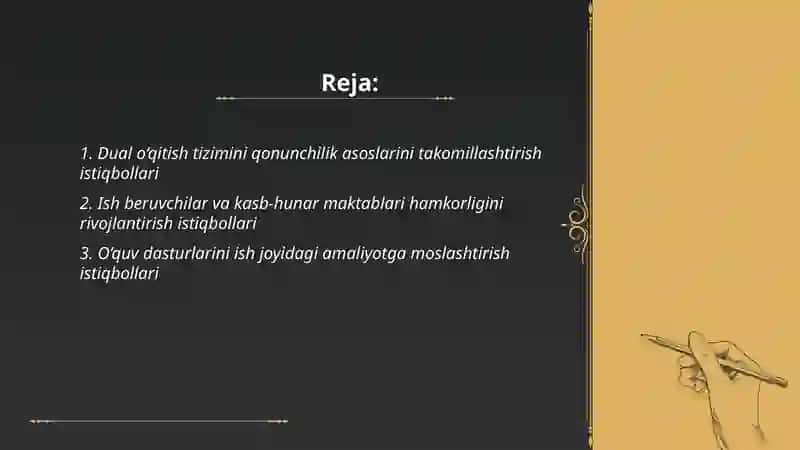 Professional ta’limga dual o‘qitish tizimini tatbiq etish istiqbollari 2