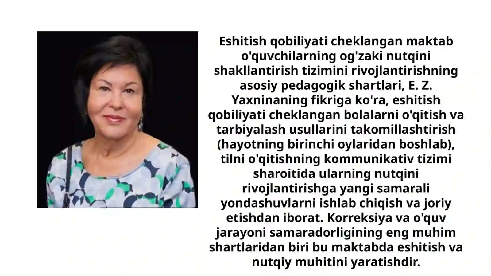 Talaffuzni rivojlantirish ishlariga qo’yiladigan uslubiy talablar mazmuni 2
