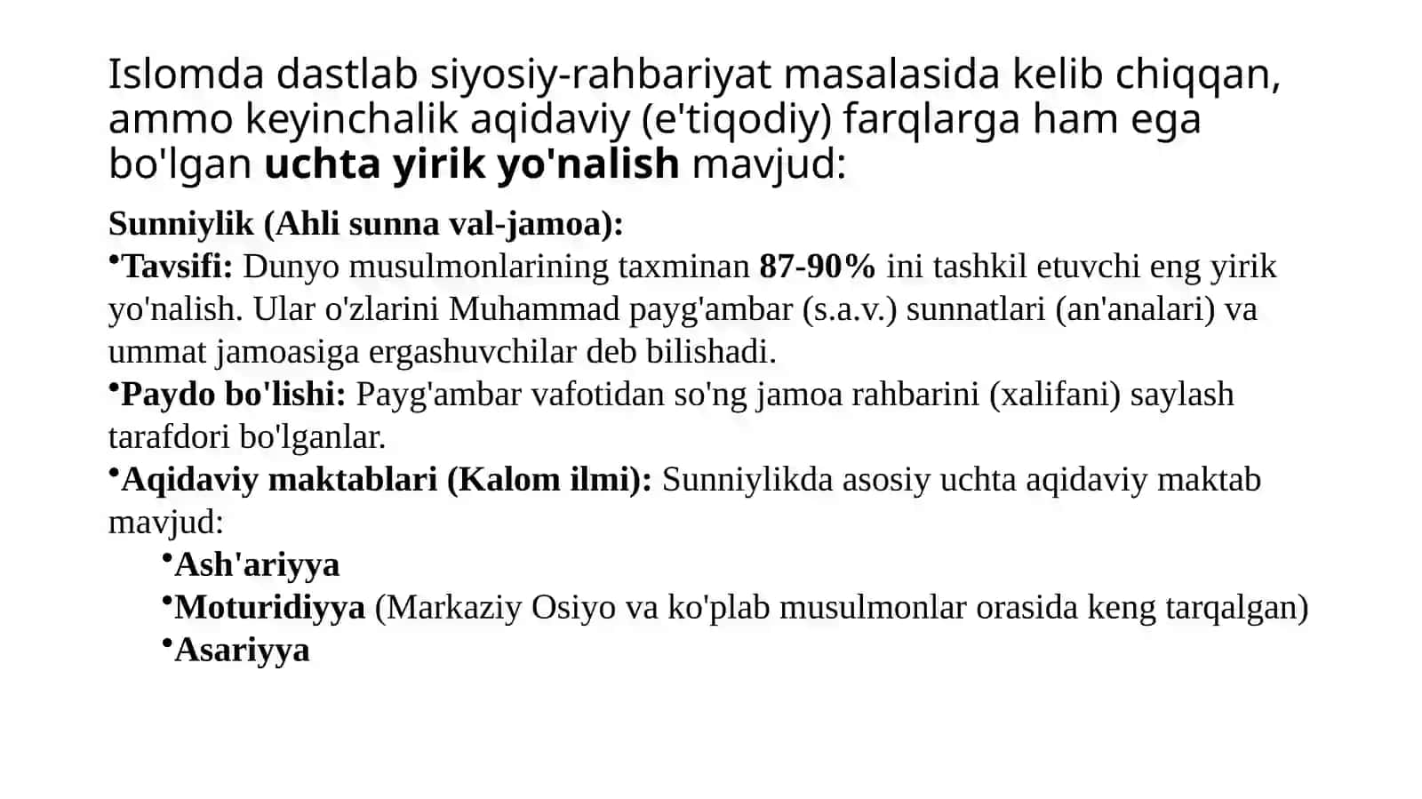 Islomda fiqihiy maktablarning shakillanish tarixi 2
