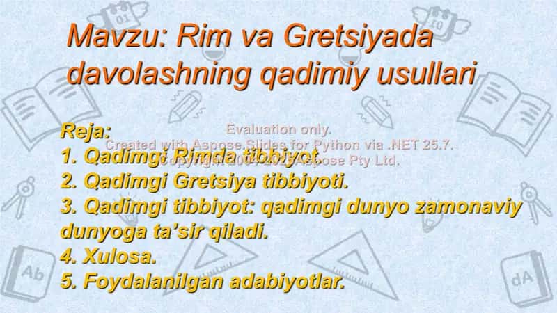 Tibbiyot tarixi - Qadimgi Rim va Gretsiya tibbiyoti 2