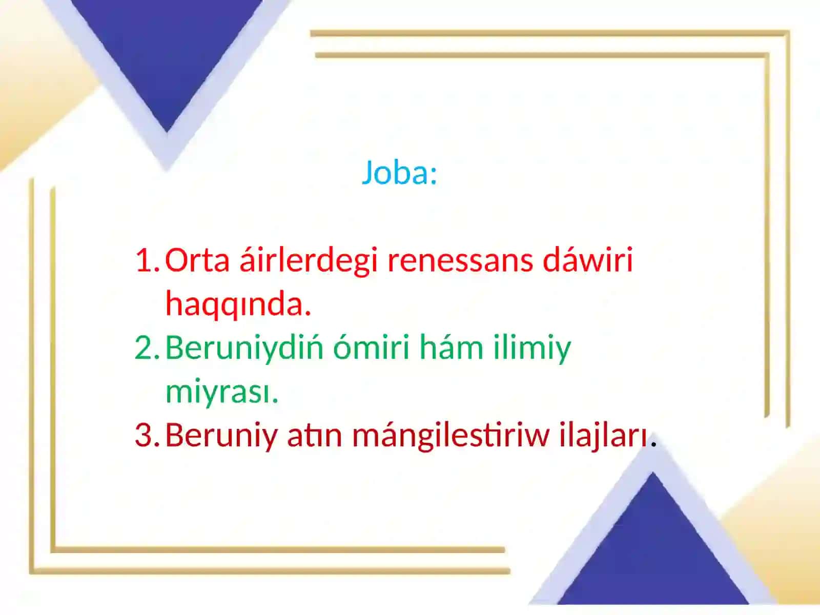 Abu Rayxan Beruniydiń ilimiy miyraslari 2