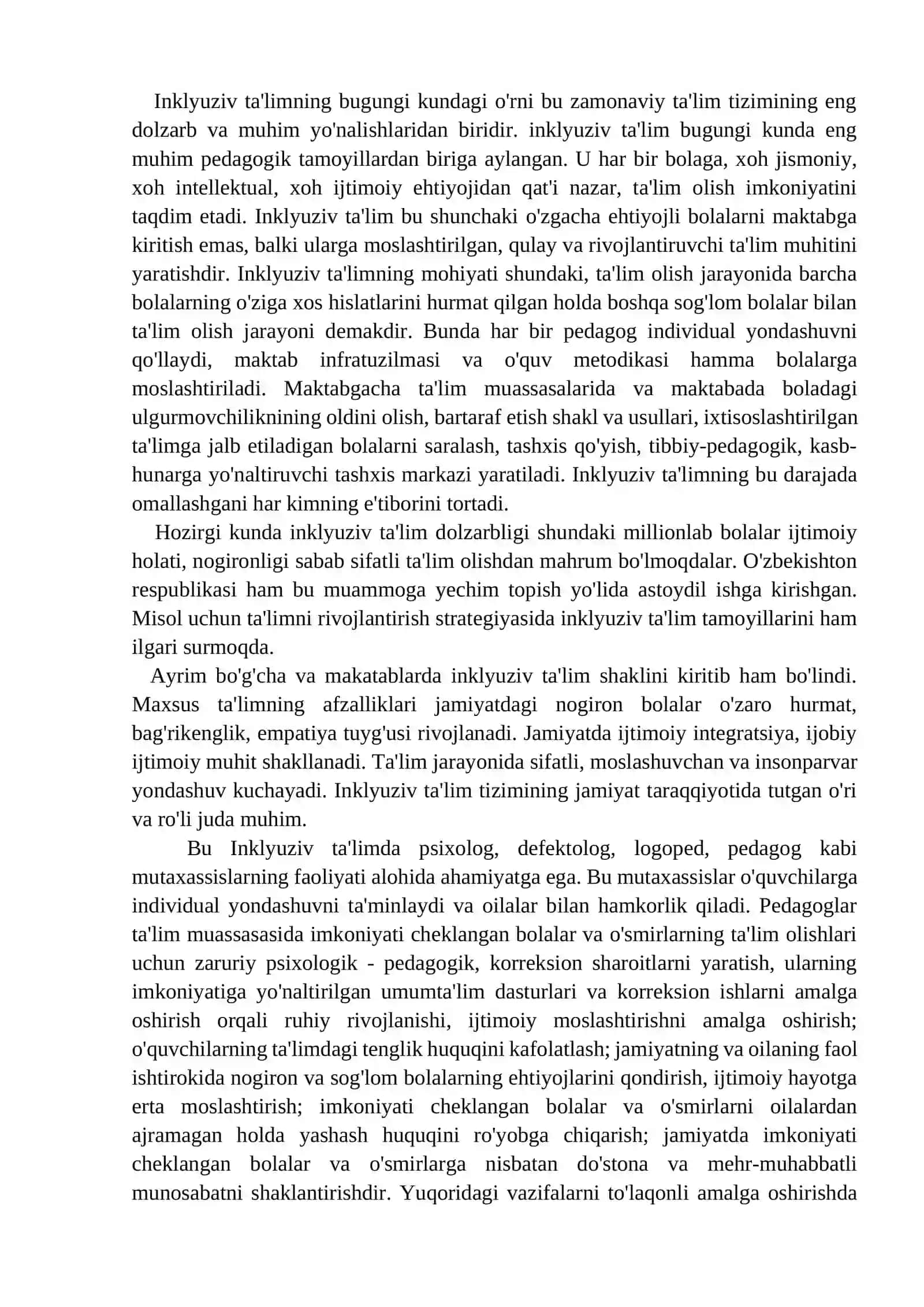 Inklyuziv taʼlimning ahamiyati va jamiyatdagi o'rni 2
