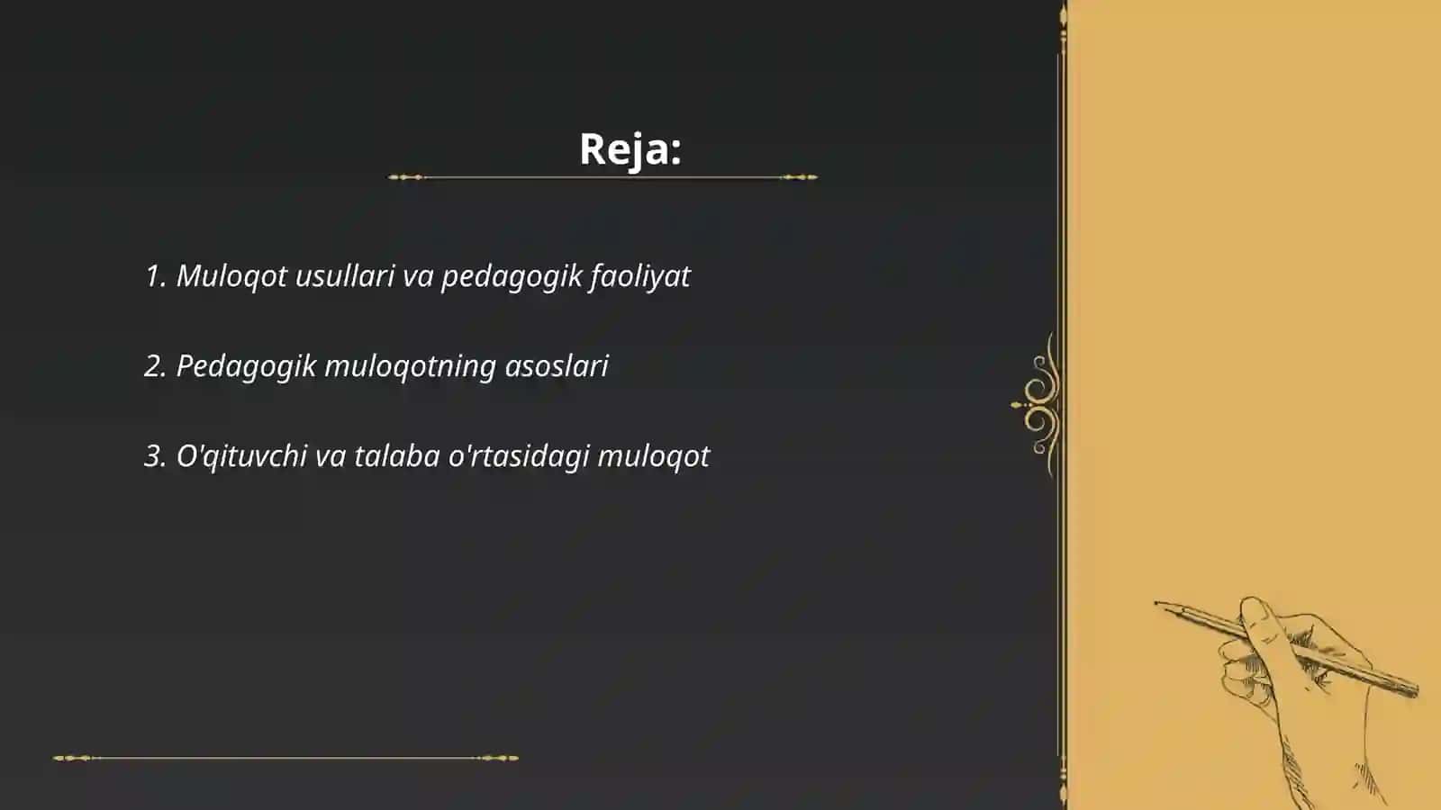 Pedogogik faoliyatda muloqot 2