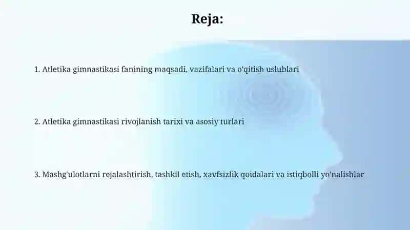 Atletika gimnastikasi fanining maqsadi, vazifalari va o'qitish uslublari 2