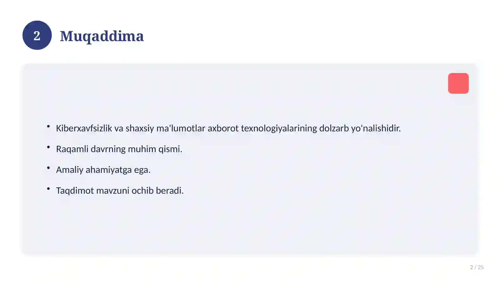 Kiberxavfsizlik va shaxsiy ma'lumotlar 2