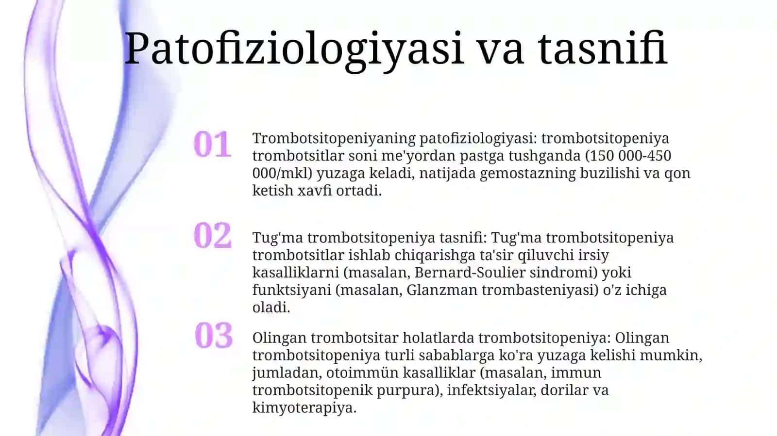 Nasliy Va Orttirilgan Trombotsitopatiyalar Va Trombatsitopeniyalar 2