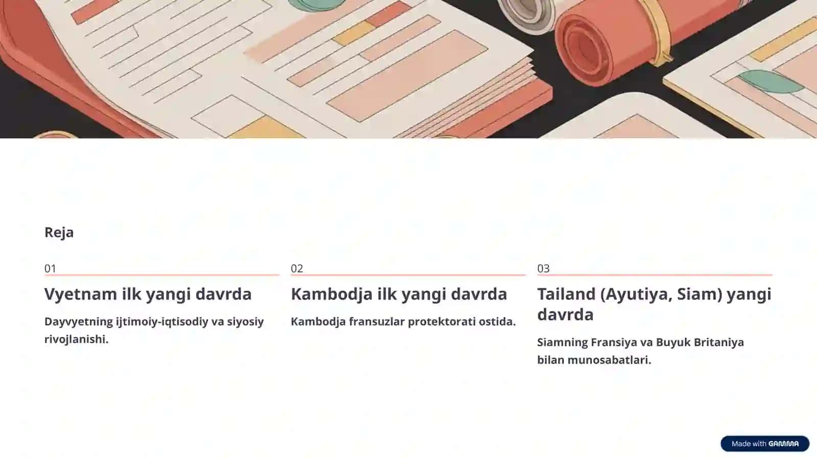 XVI-XVIII asrlarda Janubi-Sharqiy Osiyo mamlakatlari 2