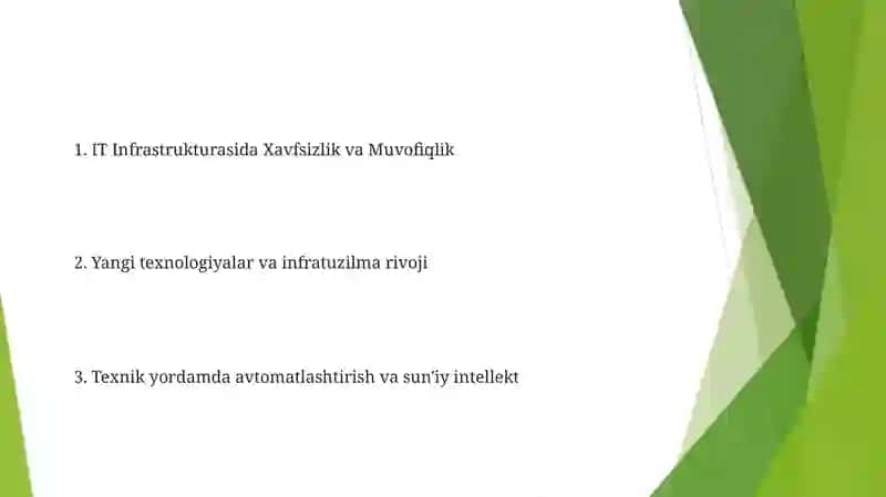 Axborot texnologiyalari infratuzilmasi 2