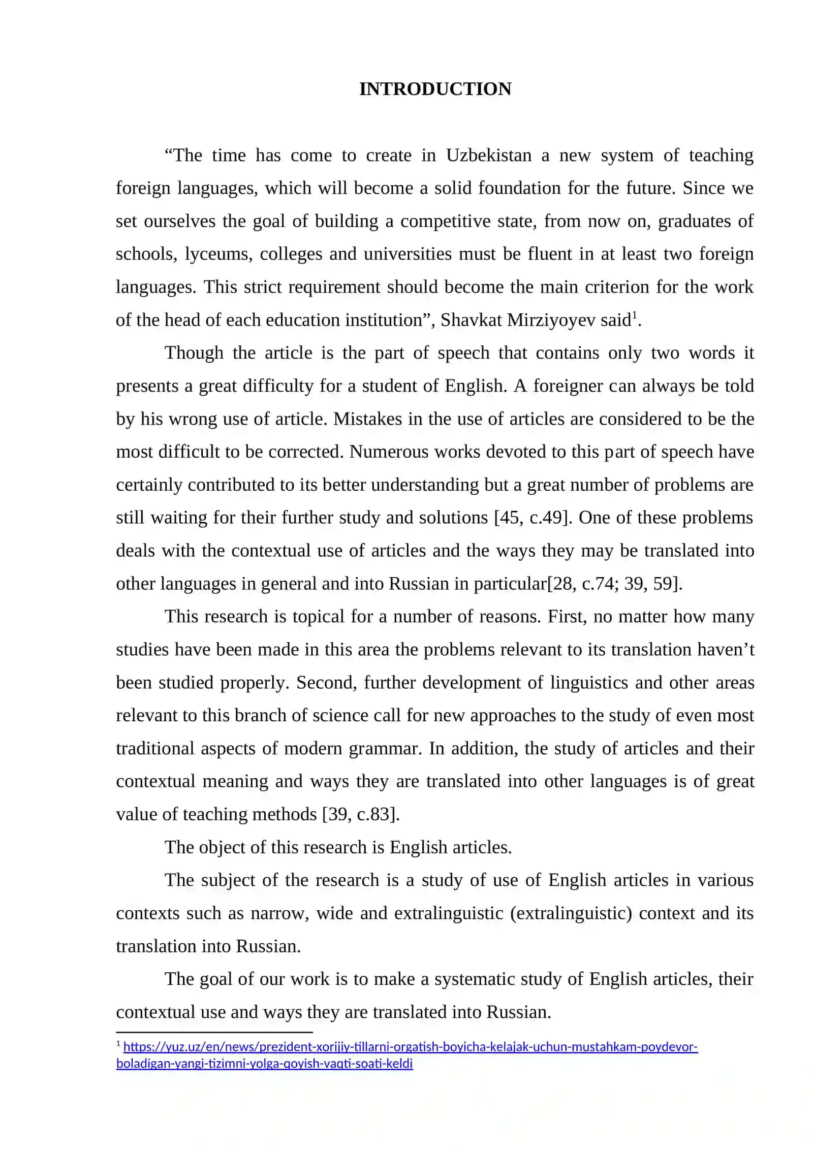 THE DEVELOPMENT OF ARTICLES 2