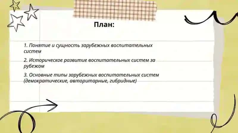Понятие о зарубежных воспитательных системах. 2