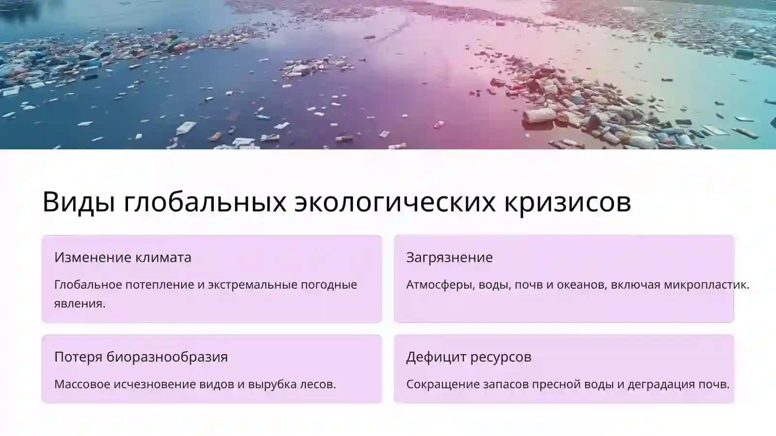 Глобальные экологические кризисы: причины и последствия 2