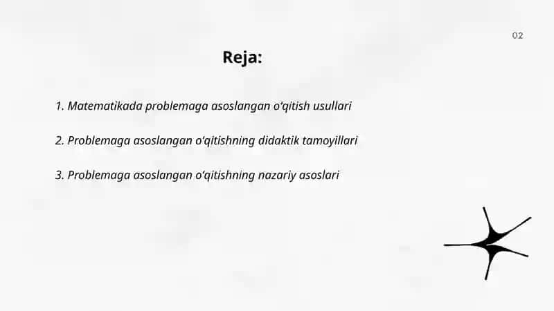 Matematikada problemaga asoslangan oʻqitishning samaradorligi 2