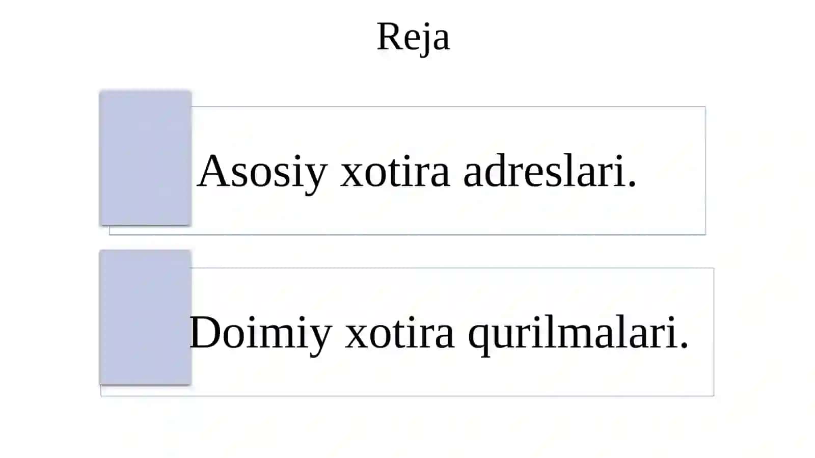 Kompyuter dasturlarining xotirasi 2