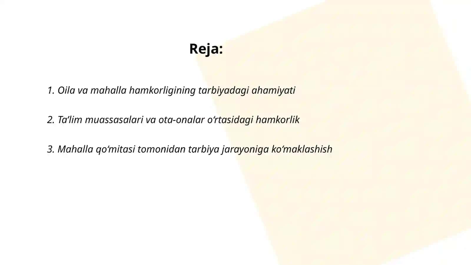 Oila, mahalla va ta’lim muassasasi hamkorligining farzand tarbiyasiga ta’siri 2