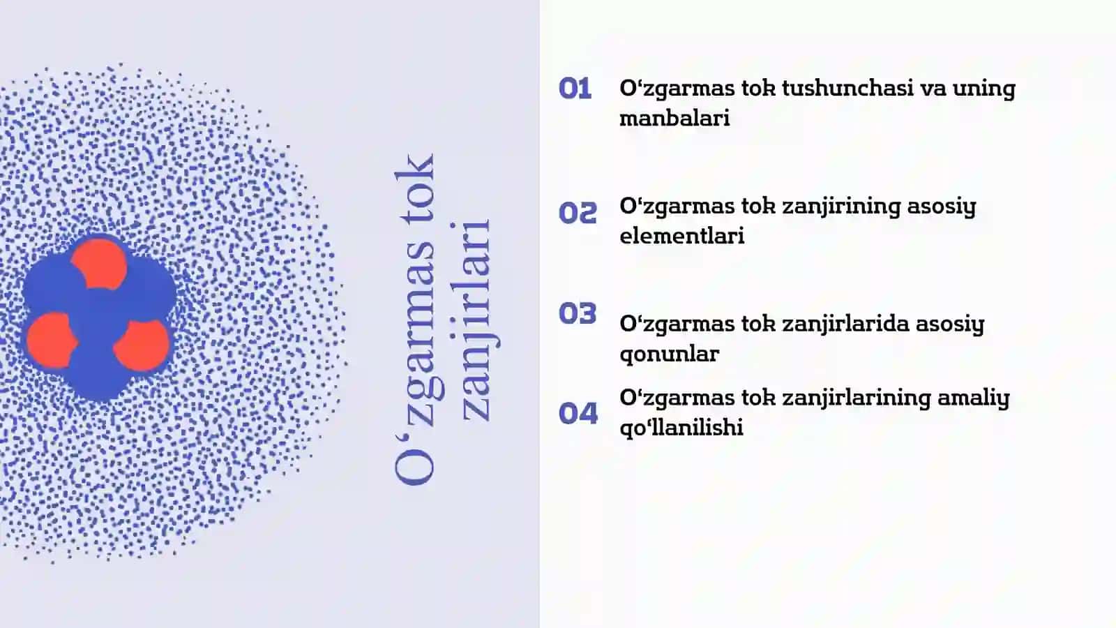 Taqdimot. O'zgarmas tok zanjirlari 2