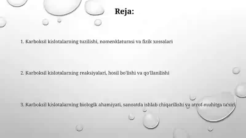 Karbon kislotalar 2