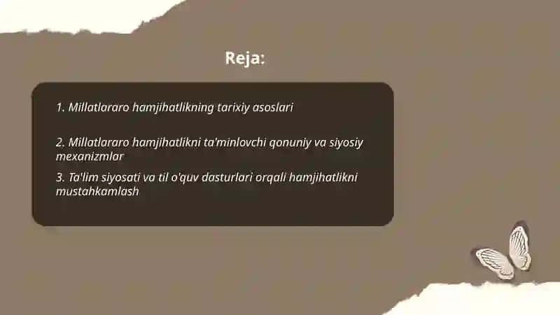 Millatlararo hamjihatlikning tarixiy asoslari 2