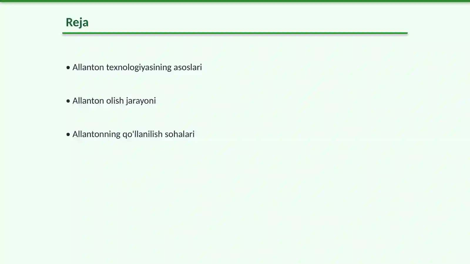 Allanton olish texnologiyasi 2