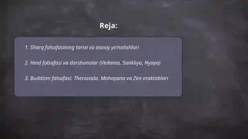 Sharq falsafasi 2