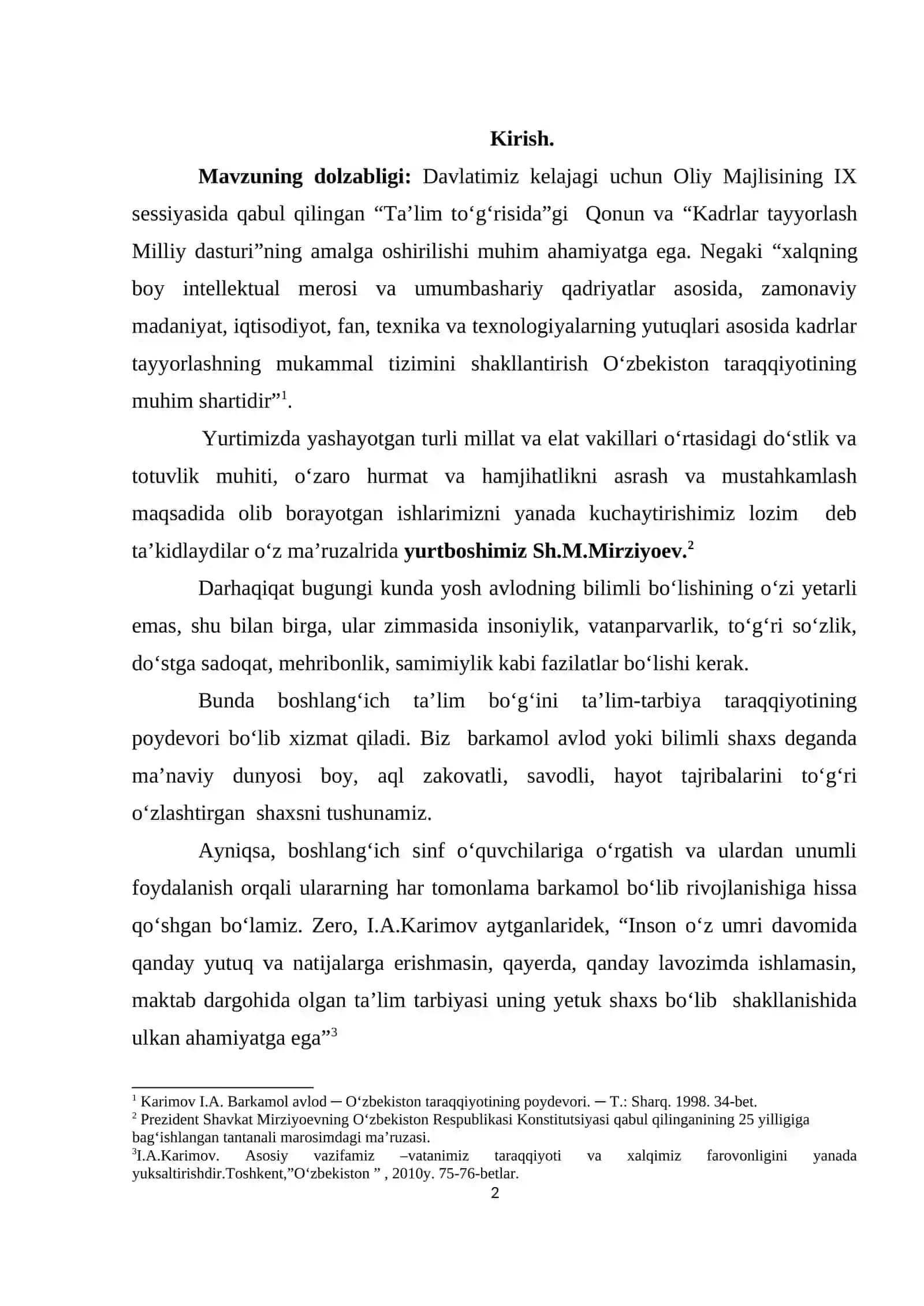 Jamoa va uning shaxsini shakllantirishdagi o'rni 2