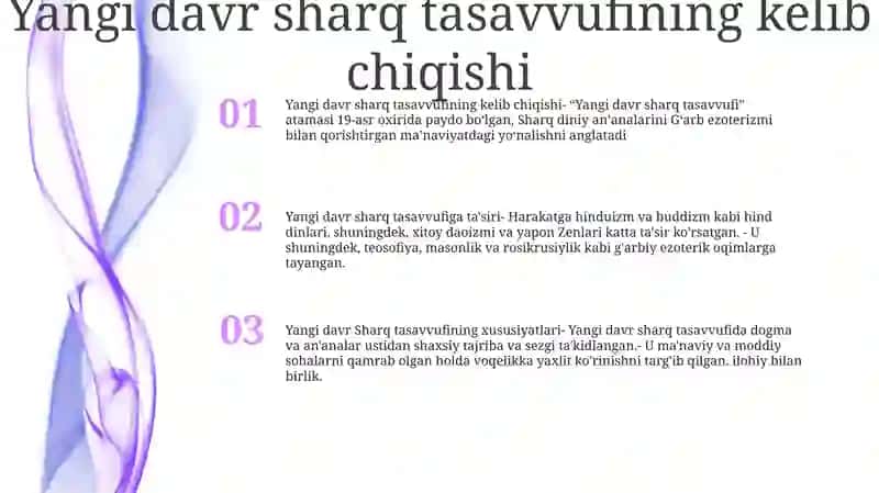 Yangi Davr Sharq Tasavvufi 2